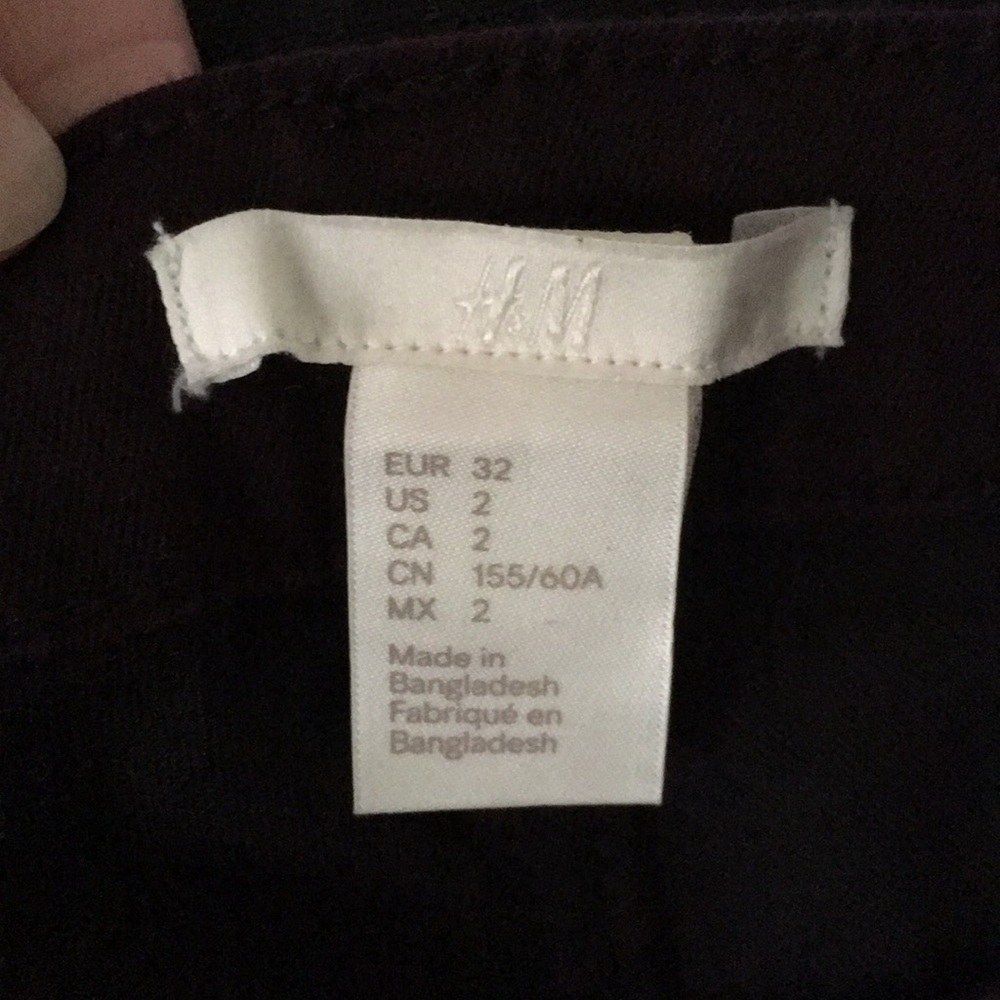 H & M dark purple skinny pants